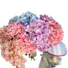 Ramo Simululado Flor de Hortensia Simulada Color Dopamina Adornos de Decoración para el Hogar y Bodas Arreglo Floral en Jarrón