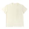 Verão 230g Algodão Puro Top Camiseta DIY Unissex Cor Sólida Ombro Caído Manga Curta Roupa Atacado Meia Manga Peso Pesado Algodão Puro