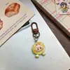 Chaveiro de Biscoitos de Ovo Frito Simulado Desenho Animado Para Bolsa de Namorada Presente Pingente Enfeites para Pendurar na Chave do Carro
