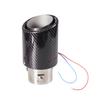 Partes Modificadas para Automóvil con Impuestos Incluidos Tubo de Escape Universal Tubo de Cola Emisor de Luz Led de Fibra de Carbono Tubo de Cola de Automóvil Tubo de Escape con Llama
