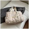 Bolsa de Viaje para Distancias Cortas, Ligera, Linda y Dulce, Bolsa de Lona Estampada, Nuevo Estilo de Verano, Gran Capacidad, Bolso de Mano y Bolso de Hombro Casual