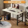 Escritorio de estudio plegable metálico ligero y simple, sin instalación, escritorio para escribir de estudiante, escritorio de oficina lacado
