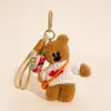 Colgante de Oso Frijol Lindo Bolso de Punto de Invierno Muñeco de Peluche de Dibujos Animados Colgante Regalo