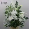 Arreglos Florales de Boda Estilo Bosque, Macetas Colgantes, Flores de Seda, Decoraciones de Pasillo, Decoraciones para la Ceremonia de Entrega del Coche de Boda, Escaparates, Plantas Verdes