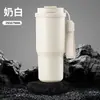 Caneca de Café Portátil com Alça, 6ª Geração, Canudo de Aço Inoxidável 304, Copo Térmico, Copo de Carro Portátil para Exterior Atacado