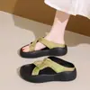 Zapatos de mujer para verano de comercio exterior transfronterizo, sandalias de suela gruesa estilo hada para combinar con faldas, sandalias de plataforma súper populares para mujer, estilo playero