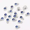 9*6mm 16 Colores Aleación Incrustada de Diamantes DIY Piedra Estrella Piedra de la Suerte Colgante Collar Pulsera Accesorios de Joyería Hecho a Mano