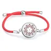 Cuerda Roja Moda Sencilla Difusor de Aceites Esenciales Aromaterapia Caja Pequeña Pulsera Redonda Accesorios de Joyería Caja de Fragancia Decoraciones