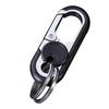 Llavero de coche de negocios para hombre, llavero de doble anilla, creativo, antipérdida, cadena universal para coche, colgante