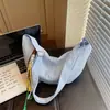 Bolso Pequeño Casual de Moda Estilo Coreano para Mujer 2026 Nuevo Bolso Sencillo de Lona Cuadros Hombro Cruzado Bolso Dumpling