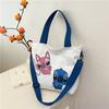 Bolso Tote con Correa de Hombro Desmontable Bolso de Hombro para Estudiante Bolso Cruzado Bolso de Mano Transfronterizo 2025 Lindo Bolso de Lona Nuevo Estilo
