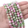 Cuentas Redondas de Agujero Recto Sintéticas Cuentas Sueltas Accesorios para Abalorios Pulsera DIY Hecha a Mano Collar Colgante Cadena de Teléfono Móvil Material de Joyería