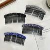 Acessórios de Cabelo Pente de Cabelo de Plástico Pente de Cristal Grampo de Cabelo Franja Inserção de Cabelo Simples Finalizador de Cabelos Quebrados Adorno de Cabeça Joia Pente Antiderrapante
