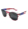 (Especial) Em Estoque Óculos de Sol Clássicos Bandeira Americana Roupa para Festa do Dia da Independência