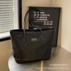 Bolsa de Axila Casual de Grande Capacidade para Mulheres 2026 Nova Tendência Moda Lona Grande Bolsa Tote de Ombro para o Dia a Dia