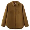 [Especial] Otoño 2026 Nueva Moda Femenina Tallas Grandes Elegante y con Estilo Cardigan con Bolsillo de Parche con Flecos Ropa de Abrigo 1039