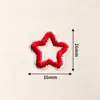 Parches Bordados de Corazón Hueco de Colores y Estrella de Cinco Puntas para Ropa y Bolsos Decoración DIY Parche Bordado por Computadora Fabricante