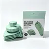 Copo de Água Dobrável de Silicone Transfronteiriço, Copo de Água Portátil para Esportes ao Ar Livre, Copo de Café de Viagem, Garrafa de Água de Silicone Resistente a Altas Temperaturas e Antichoque