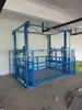 Elevador de Carga de Dos Pisos, Plataforma Elevadora Hidráulica de 2 Toneladas, Fabricante de Elevador de Carga Hidráulico Guiado por Rieles de 3 Toneladas