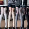 Calcetines Grues Exclusivos Calcetines Apilables Calcetines de Malla Empalmados de Color Sólido con Raya Vertical Calcetines Largos para Piernas Adelgazantes Versátiles Ropa de Abrigo Calcetines Hasta la Rodilla