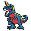 Hebilla de PVC con diseño de dinosaurio de dibujos animados, accesorio para zapatos, hebilla decorativa, desmontable, con pegamento suave, para bricolaje
