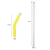 Pajita de Acero Inoxidable 304 Cubierta de Silicona Adecuada para Pajitas de 8 mm Venta al por Mayor Pajita Colorida Cubierta para Boca de Pajita Juego de Pajitas con Cabezal de Silicona