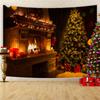 Pano de fundo de Natal Pano de pendurar para lareira nórdica Pano de parede para aluguel de casa Pintura decorativa Pano de fundo de alta qualidade