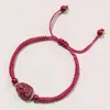 Amuletos de Fio Vermelho do Zodíaco para o Ano de Nascimento, Pulseira de Areia Dourada Roxa para Homens e Mulheres, Pulseira Trançada Artesanal para Casais