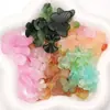 Accesorios de Cuentas Sueltas Mixtas Aleatorias de Dos Colores Jelly Acrílico Mate Material para Pulsera Collar Hecho a Mano DIY