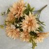 9 Cabeças simulação cauda de fênix crisântemo casamento auditório fotografia adereços de fotografia flores artificiais casa sala de estar decoração flores de seda