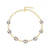 Xinyixinxin Color Acero Inoxidable Bloques de Color Nariz de Cerdo Cadena Gruesa Collar Cubano Moda Ins Versátil Joyería Personalizada