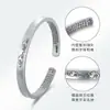 Pulsera de Plata Pura 9999 Plata de Ley Método Antiguo Abierto Nube Auspiciosa Sutra del Corazón Pulsera para Mujer Estilo Étnico Joyería de Plata Pulsera de Plata al por Mayor
