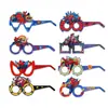 Óculos e máscaras da Patrulha Canina e Homem-Aranha em estoque transfronteiriços, máscaras de festa de desenhos animados, itens decorativos de papel para festa à fantasia