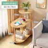 Estante de Almacenamiento para Mesita de Noche, Armario Pequeño de Madera Maciza para Apartamentos de Alquiler, Uso Doméstico Moderno Minimalista, Mesita de Noche Ultraestrecha Simple para Dormitorio