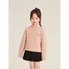 Top de Invierno 2024 para Niñas Amybaby Nuevo Suéter Grueso Bordado de Dachshund Casual Cálido para Niños
