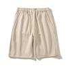 Shorts Casuais Masculinos Tendência de Marca Pesada Estilo Japonês, Shorts de Verão Cinco Pontos Largos com Cordão, Shorts de Praia, Caimento Solto