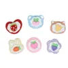 Lindos Accesorios de Resina de Frutas Fresa Uva Cereza Pasador Abanico Funda para Teléfono Móvil Hebilla para Agujero de Zapato Joyería