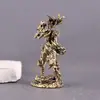 Figura modelo vintage de latón, escultura de bronce de la Chica Dragón, pieza decorativa pequeña, Chica Fuego Mágico, decoración creativa para el hogar, artesanía