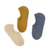 Calcetines de Verano Cortos para Mujer con Silicona Antideslizante en el Talón que no se Caen, Transpirables, de Color Sólido, Boca Ligera, Calcetines Invisible Absorbentes de Sudor para Mujer