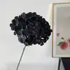 Flores Artificiais Pretas para Salão de Cerimônia de Casamento Arranjos de Flores, Flores Artificiais Atacado de Fabricante, Materiais Florais para Casamento de Hotel, Flores Artificiais Pretas