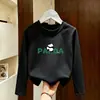 Camisetas casuais estilosas e largas com estampas de desenhos animados para meninos, coleção de primavera 2026, camisetas de manga comprida 100% algodão para meninos