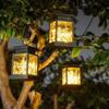 2026 Luces Solares para Jardín Exterior Linternas Estilo Retro Linternas Pequeñas de Palacio Luces de Vela Luces de Estrella Luces Decorativas para Pasillo de Jardín