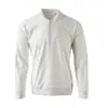 Estiloso e legal~ Camiseta casual masculina anti-rugas, amigável à pele, respirável, para primavera e outono, base com gola Henley e mangas compridas