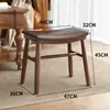 Banqueta de Maquiagem de Madeira Maciça Banqueta Selim Novo Estilo Chinês Mesa de Centro Banqueta com Assento Macio Banqueta para Sofá de Sala de Estar Banqueta para Trocar Sapatos na Porta Banqueta de Vestir