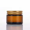 Frasco de Vidro Cosmético Marrom para Creme à Prova de Luz Frasco para Creme de Olhos 10g Frasco para Creme Marrom Fabricante Atacado