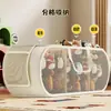 Cesta de Almacenamiento para Juguetes Sala de Estar Niños Gran Capacidad Peluche Muñeca Cesta de Almacenamiento Compartimentada Bolsa Colgante para Muñecas Cubo de Mano Cesta