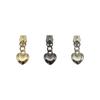Venta al por mayor No. 5 accesorios de hardware para equipaje con cabeza de cremallera en forma de corazón No. Cremallera de 5 dientes de goma para ropa, equipaje y accesorios.