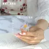 Anillo de Mariposa de Vidrio Hecho a Mano Zibo Celebridad de Internet Artesanía Fotografía Diseño de Nicho Joyería Avanzada de Vidrio Regalo