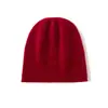 Cachemira 2026 Otoño/Invierno Nuevo Unisex Color Sólido Engrosado Cálido Moda Borde Enrollado Tejido Sombrero Casual