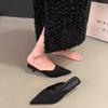 Otoño 2025 Nuevo Estilo Francés Tacón Gatito Estampado Leopardo Tacones Altos Mocasines de Punta Cerrada Zapatos de Mujer para Uso en Exteriores Planos de Gamuza